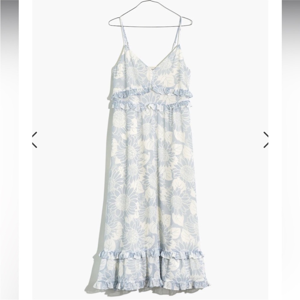 Madewell Ruffle Cami Dress in Sunflower Season (sold out on their website)!